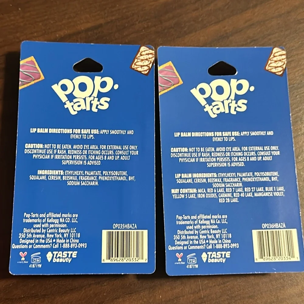 🥰🥰Pop Tarts Flavored Lip Balm Set🥰🥰